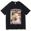 Funny Cat Graphic T Shirts Unisex Women Clothing Casual 100 Cotton Tshirt Fashion Harajuku Oversized Short Sleeve ONeck Tshirts