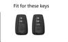 Echtes Leder Auto Fernbedienung Schlüsselanhänger Hülle Für Toyota Camry Prius Corolla C-HR CHR RAV4 Avalon Land Cruiser Prado