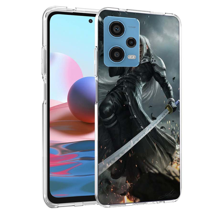 Anime FINAL FANTASY 7 BloodyBeni Phone Case For Redmi Note 13 12 14 15 Pro Plus 13R 11 11T 11E 11S 10 Pro 10S 9 9S Cover Cell Cl