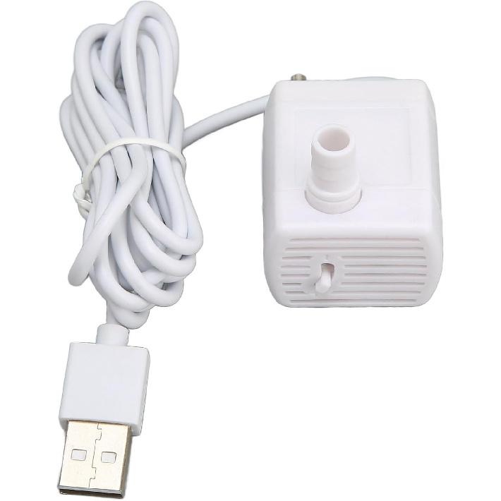 Cat Water Fountain Pump, Pet Water Fountain Pump Replacement Pump Quiet Prevent Dry Burning USB Powered DC Brushless Motor Mini Cat Water Dispenser