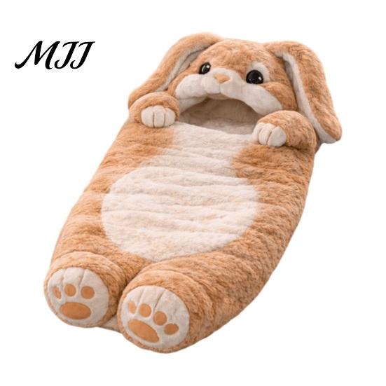 Süße Geburtstagsgeschenke für Babys Plüschhase Umschlag Schlafsack, Schlappohr Hase Schlafsack Kinder, Weiche Atmungsaktive Nachtwäsche Tier Nickerchenmatte
