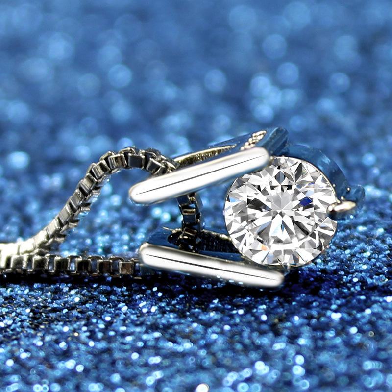 

Новое легкое роскошное высококачественное одинарное бриллиантовое ожерелье для женщин с цирконием, цепочка для ключицы, ювелирные изделия