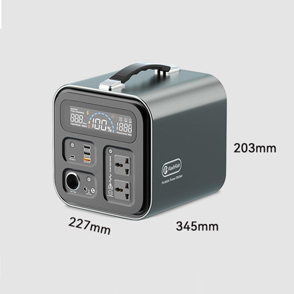 220V 230V Portable Power Station 550Wh Solar Generator 600W(Peak 1000W) 148800mAh AC Outdoor Socket RV/Van Camping Fishing Home