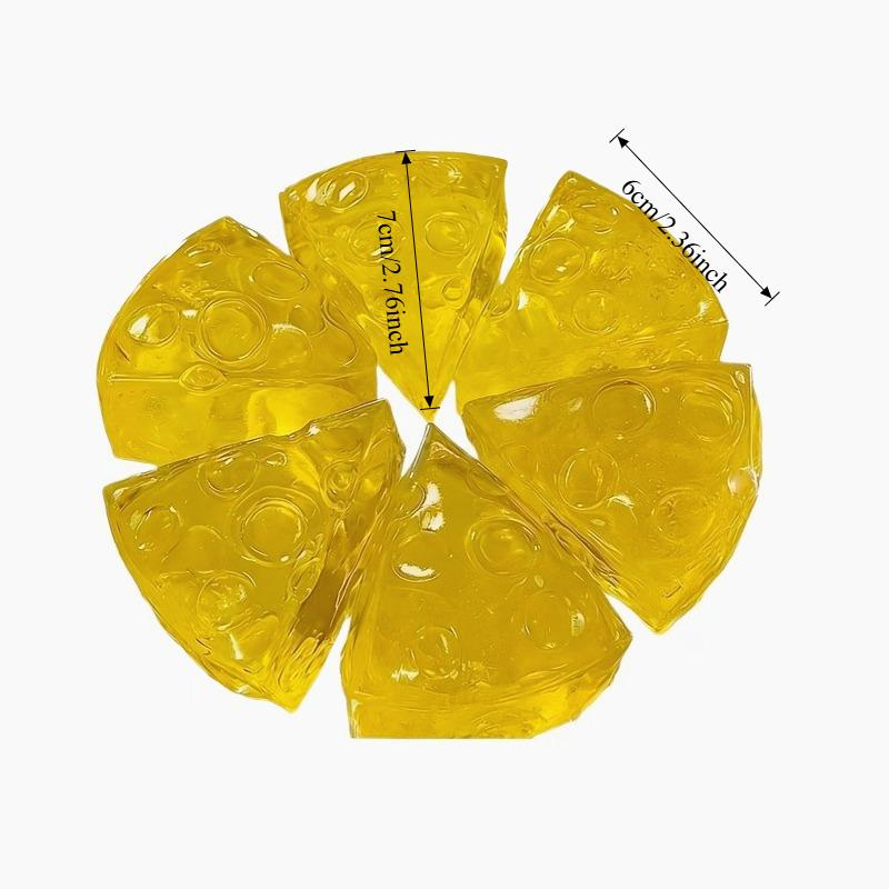 Squishy Honey Cheese Square Fidgets Toys Super Soft Mochi Cheese Squeeze Toy Funny Anti-stress Sensory Toy for Kids Adults