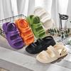 Foreign Trade Large Size Men's One-word Drag Couple Home Lightweight EVA Slippers Fashion Stepping On Shit Sandals Beach Shoes