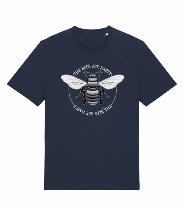 The Bees Are Happy Bumble Bee Honey Bee Unisexs Fit TShirt