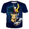 Saint Seiya T-Shirt Herren Mode T-Shirts Kinder Hip Hop Oberteile T-Shirts Anime 3D Druck T-Shirt Sommer Herren T-Shirt Grafik Oberteile Jungen T-Shirt