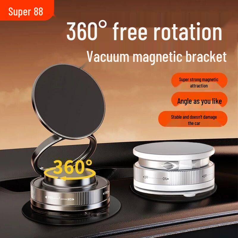 Universal Rotatable Suction Cup Car Phone Holder - Shockproof, Dashboard Compatible