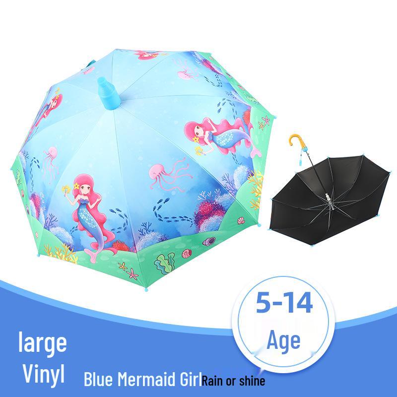 Automatic Dual-Use Kids' Umbrellas - Princess Design for School and Kindergarten