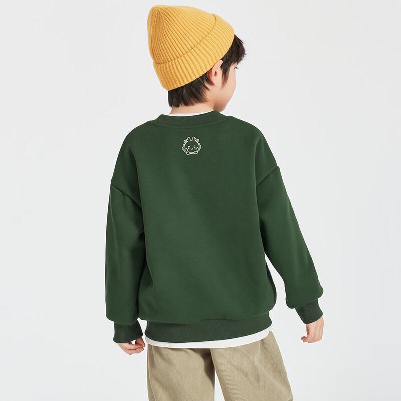 Boys Fleece Lined Round Neck Sweatshirt 110
