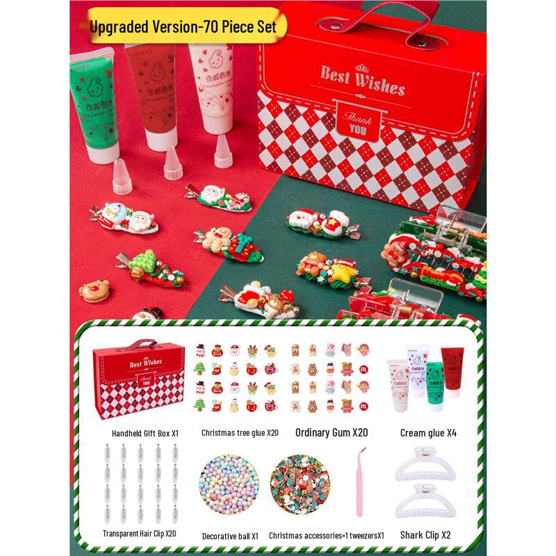 Handmade Christmas DIY Art Pack for Kids: Kindergarten & Primary School, Ideal for Girls Aged 6+
