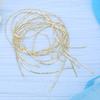 Embroidery Thread Copper Wire Sewing Stitching Gloss 1.5mm  Dia. Manual DIY StringGolden
