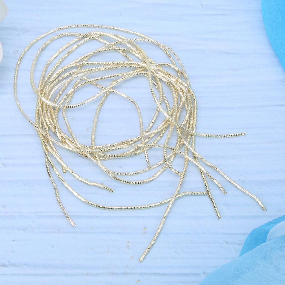 Embroidery Thread Copper Wire Sewing Stitching Gloss 1.5mm  Dia. Manual DIY StringGolden