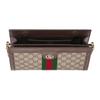 Gucci Ophidia GG Monogram Iconic Web Stripe Medium Shoulder Bag Women Shoulder Bag Beige Dark-Brown Light-Gold 837428-FAE0J-9867