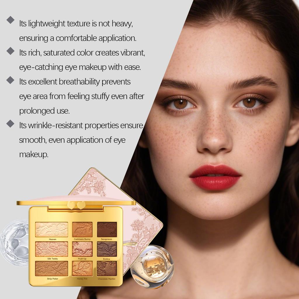 Portable 9-Color Multi-use Eyeshadow Palette for Daily and Party Makeup