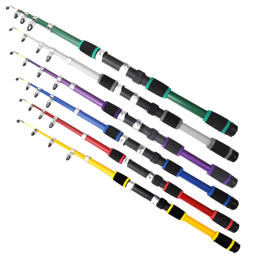 FTK Fibreglass Fishing Rod 1.8M/5.9FT Outdoor Sports Travel Telescopic Fishing Rod Portable Fishing Rod Christmas Gift