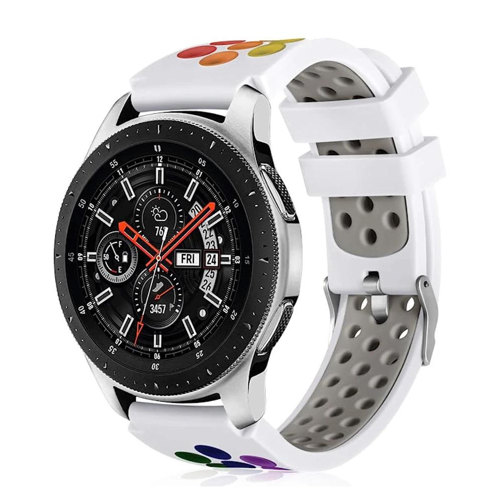 Correa Original para Samsung Gear S3 Frontier/Classic Galaxy watch 3 45mm 22mm Correa de Silicona para Samsung Galaxy Watch 46mm