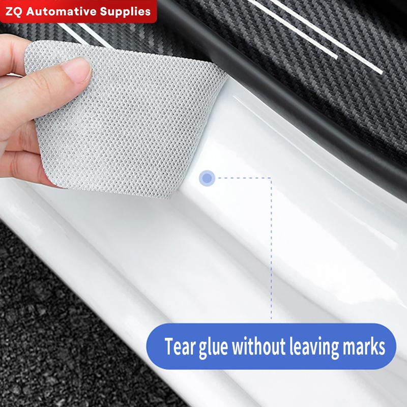 4x4 Car Door Sill Trunk Protector Stickers for Toyota Tacoma TRD 4Runner Tundra Rav4 Highlander Carbon Fibre TRD Offroad Decals