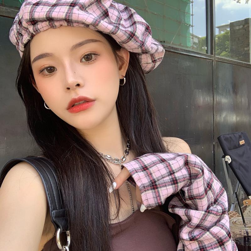 Y2k Hat Cotton Blends Solid Warm Soft Hip Hop Hats Women Autumn Winter Caps Women's Skullies Beanies For Girl Wholesale
