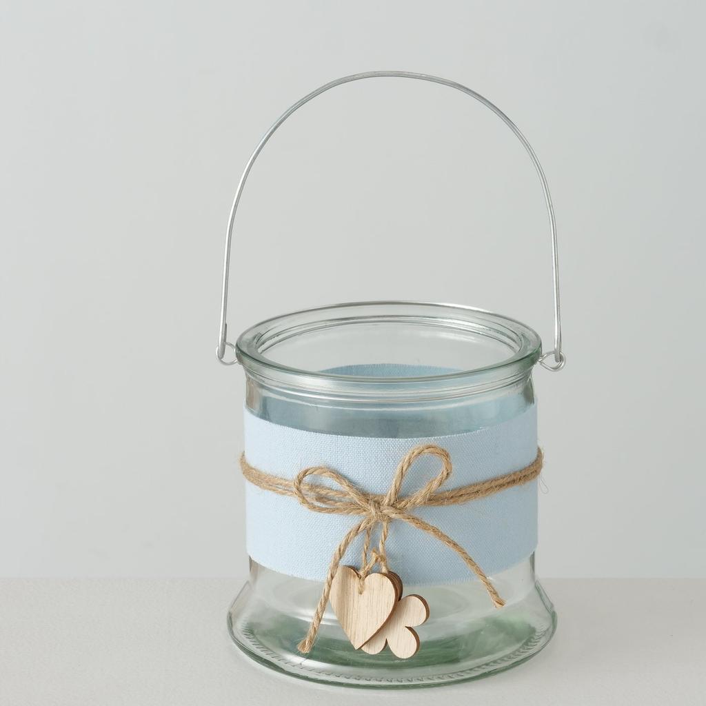 Glass Candle Holder for Tealight and Flowers 12 Cm