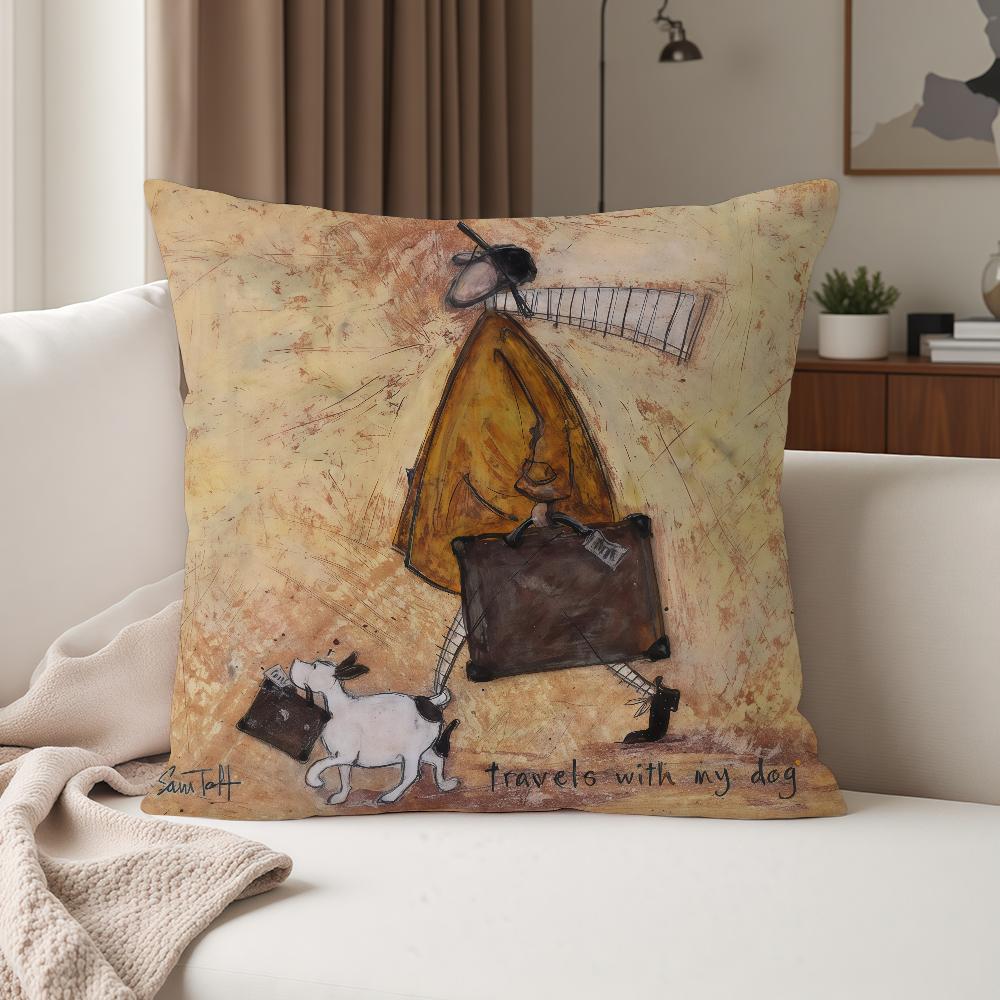 Ssam Toft Art Pillow Case Suitable For Bedrooms Living Rooms Cars Home Decoration