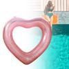 Inflatable Swimming Rings Heart Shaped Pool Float Rings Pool Float Loungers Tube