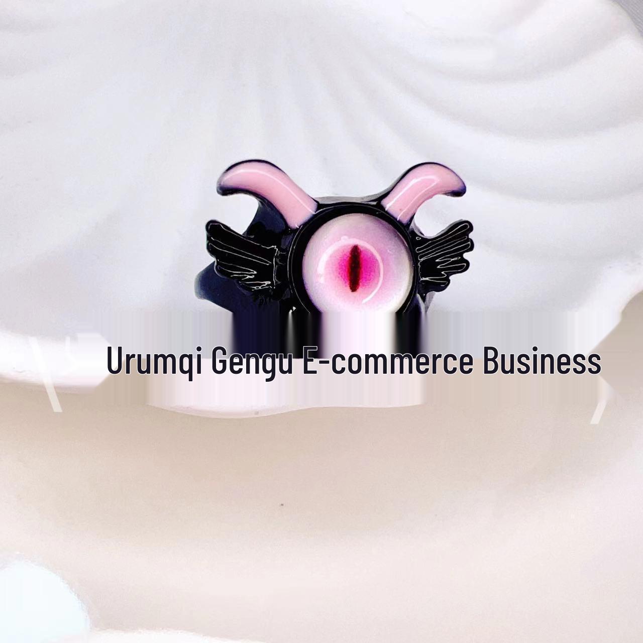 

Кольцо-мультяшка «Маленький дьявол дофамина» 2024 года - Детский дизайн монстра для студентов и пар