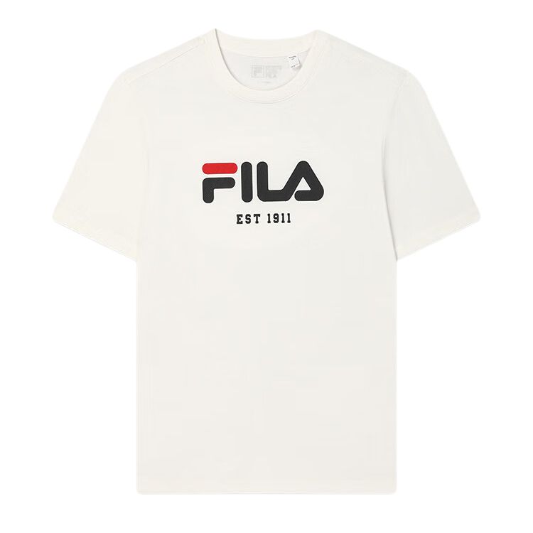 Fila Original King Bomb T-1911 Dopamine Color Block Breathable Comfortable Logo Print Short Sleeve T-Shirt Unisex Tops F51M519106F-WT