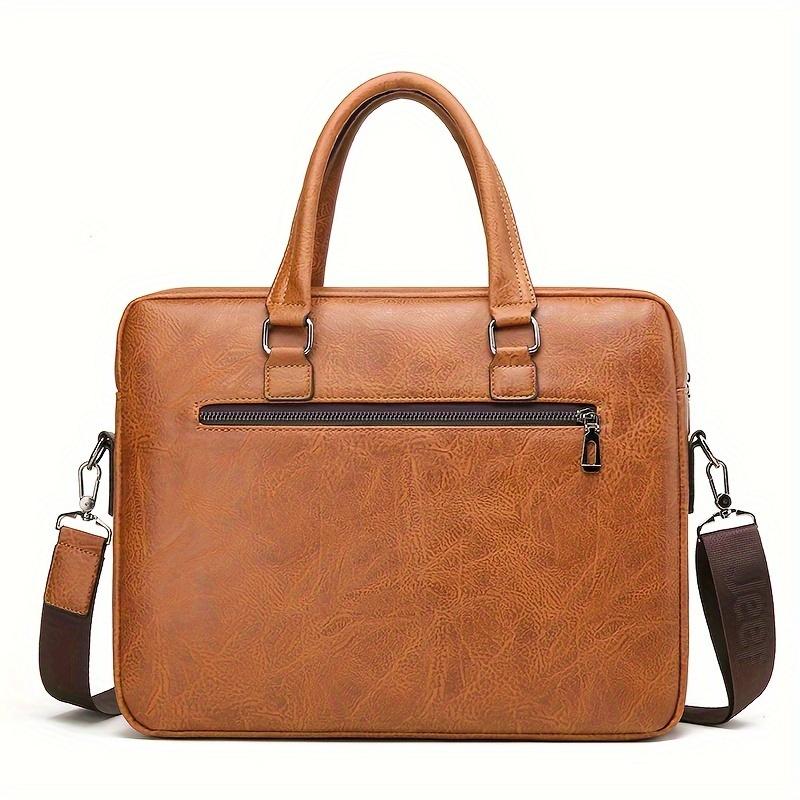 Retro for Man's handbag large-capacity business briefcase for Man's handbag contract document bag office work bag for Man's shoulder messenger bag