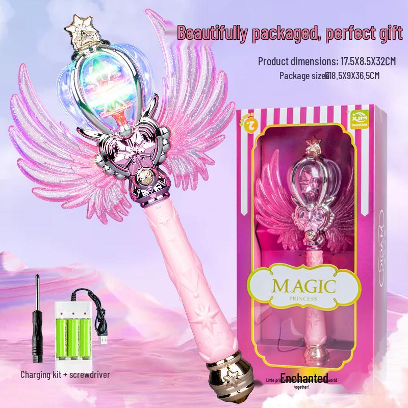 Luminous Fairy Princess Magic Wand Toy for Kids