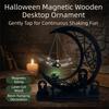 Gothic Halloween Witch Magnetic Swing Figurine Ghost Hanging Table Ornament  Window Display