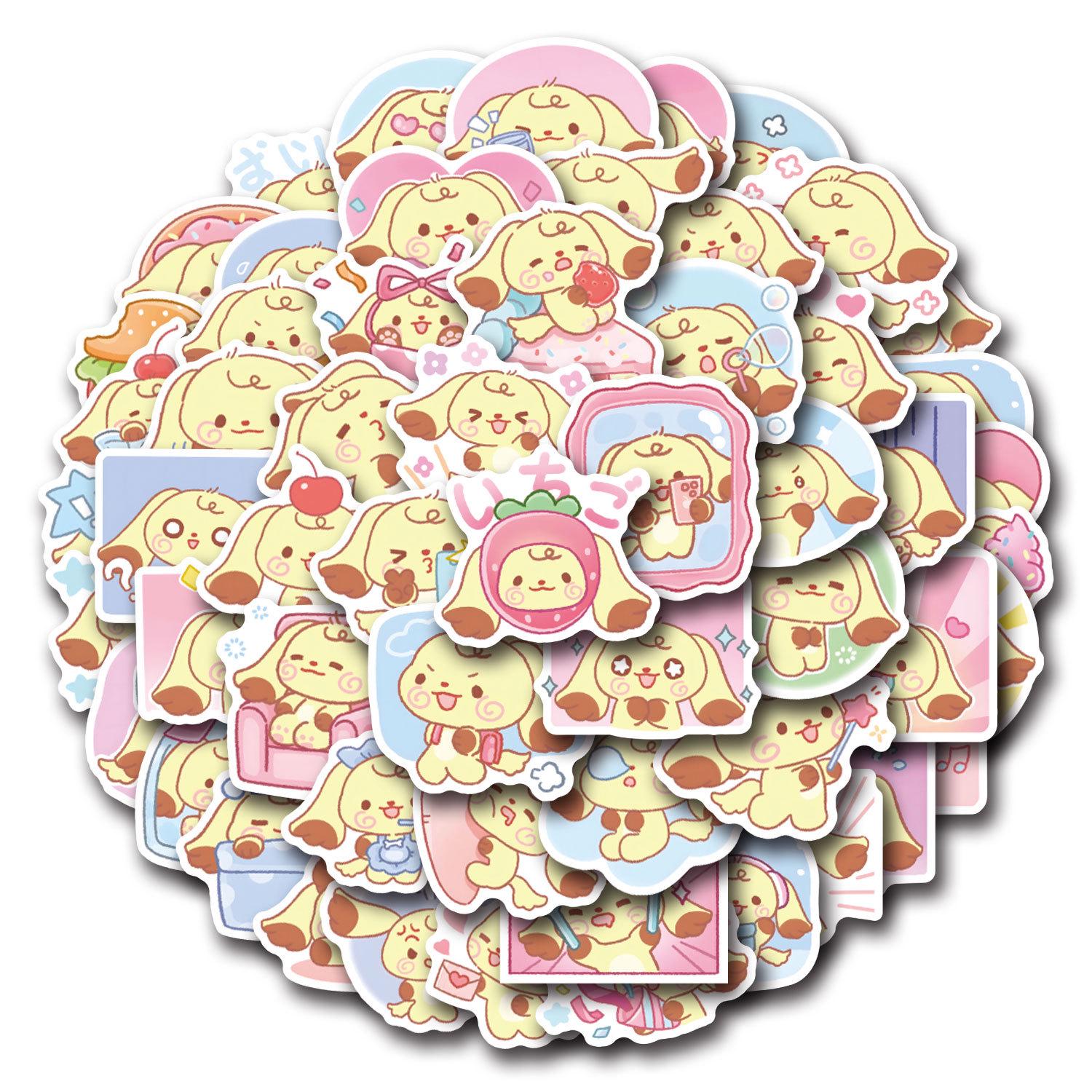 55 Cute Jade Ding Dog Cartoon Stickers for DIY Decoration
