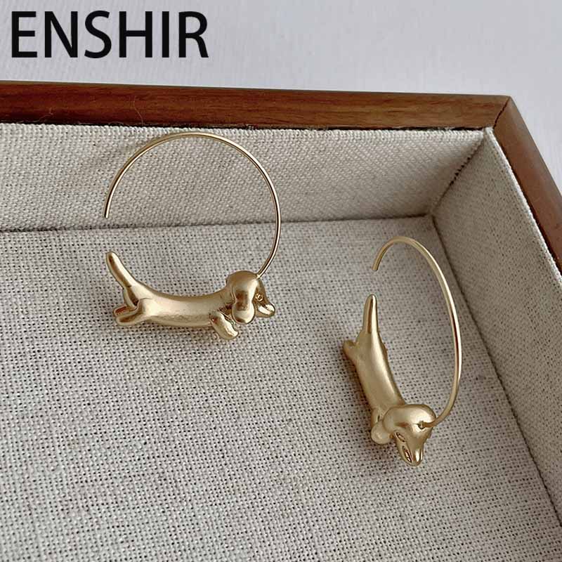Matte Dackelohrringe Nischen-Luxus-Designgefühl Niedliche modische und vielseitige Ohrringe Kreativer Persönlichkeitsschmuck Geschenke