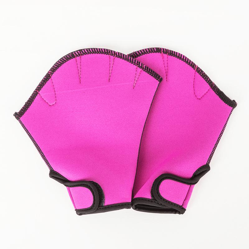 Neoprene Swimming Gloves & Flippers - Duck Feet Paddles for Swimming & Diving Training