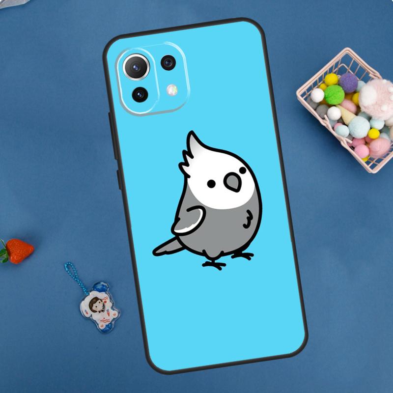 Cartoon Animal Chubby Cockatiel Case For Xiaomi 15 Ultra 13 14 11T 12T 13T 14T Pro POCO X7 Pro F5 F6 M6 X3 X5 X6 Pro Coque