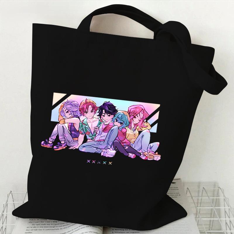 Demon Hunters KPop Demon Hunters Shoulder Backpack Foreign Trade Student Handbag Tuition Bag Large Capacity