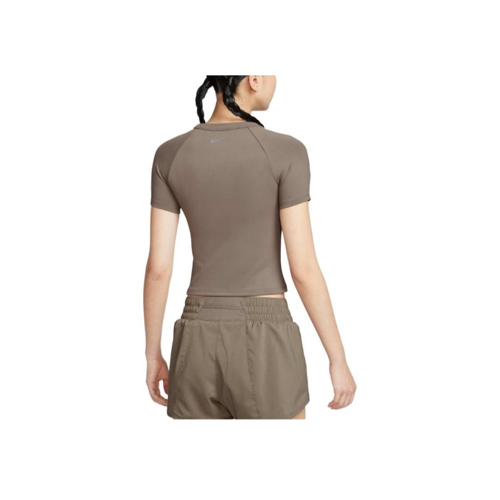 New Nike T Shirt Women's Light Umber HQ0249-214