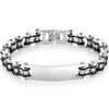 12MM Motorcycle Bike Chain Bracelet for Men Stainless Steel Bicycle Link Design Men's ID Bracelets Punk Rock Jewelry Accessory 10 Color
