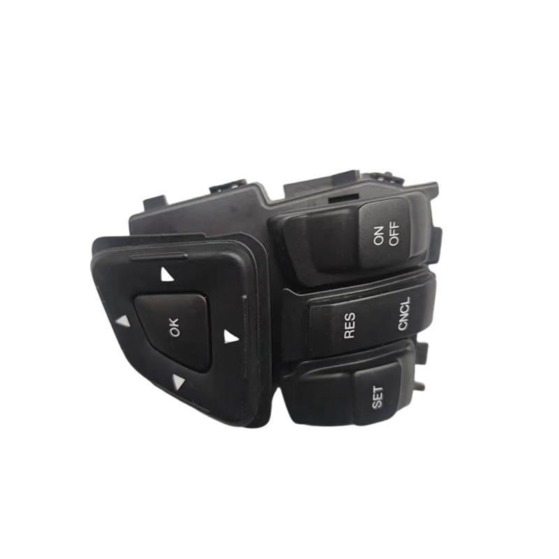 Car Multi-Function Media Steering Wheel Button Audio Volume Cruise Control Switch For Ford Edge Explorer 2011-2014-A87Q
