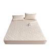 Quilted Waterproof Mattress Cover Embossed Bedding Mattress Protector Anti-mite Anti-bacterial Fitted Bed Sheet No Pillowcase