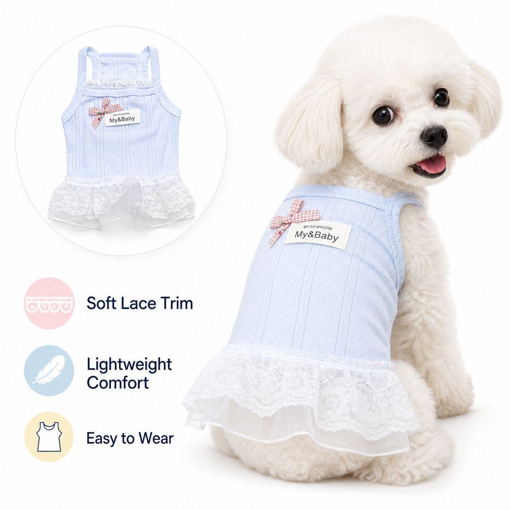 Comfortable Breathable Puppy Dress Lightweight Dog Vest New Pet Dog Dress  Dogs and Cats