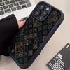 Vintage Ethnic Style Geometric Patchwork Pattern Matte Phone Case for iPhone 17 16 Pro Max 15 14 13 12 11 7 8 Plus XS X XR Cover