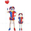 The Amazing Digital Circus Pomni Cosplay Costume Cartoon Uniform Hat Gloves Halloween Party for Women Adults Kids Costume Cos