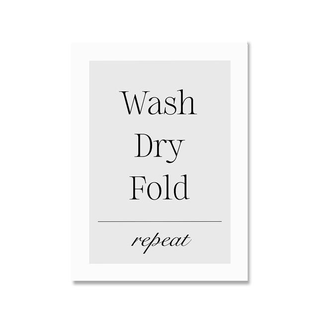 Ghid de spălătorie Pictură pe pânză Artă pe perete Simbol de spălătorie Imprimare poster Baie Diversă Poză minimalistă Decorare interioară
