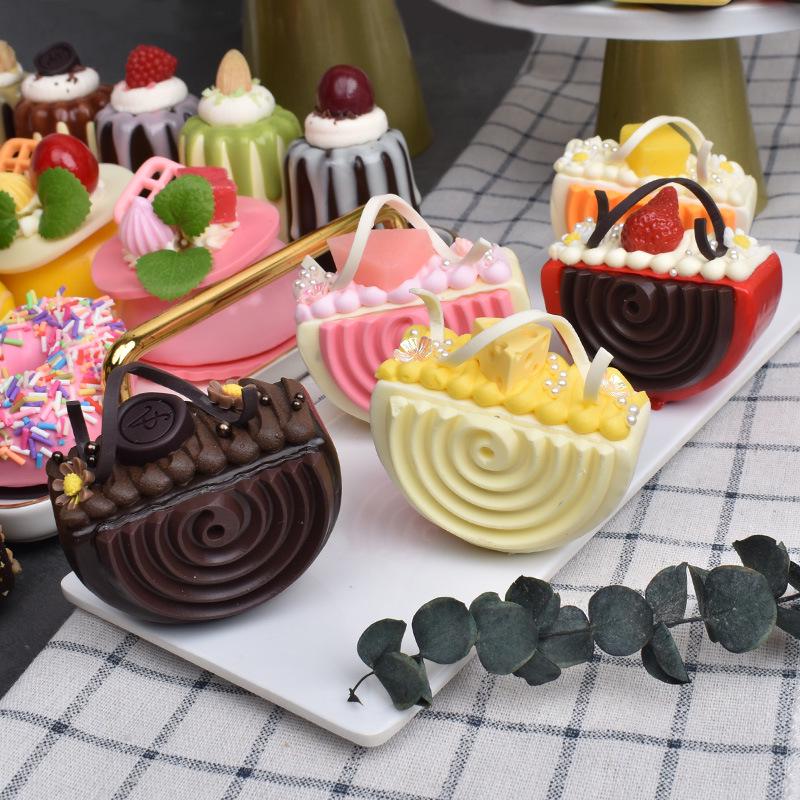 Fake Fruit Cake Toy: Squeeze Toy & Baking Display Prop for Kids