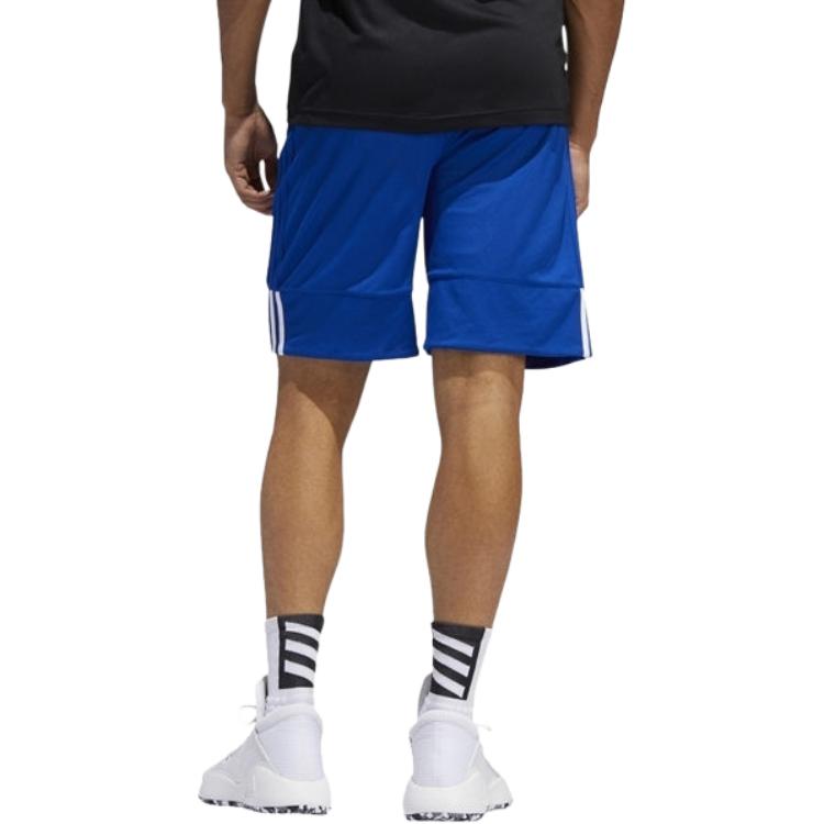adidas Reversible Color Block Basketball Training Shorts Men Shorts Blue DY6601