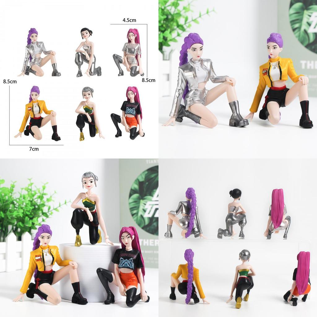 Kpop Demon Hunters Pvc Figurine Set For Anime Fans