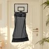Foldable Hanging Laundry Basket Bag, Mesh with Zippered Door And Hooks for Bathroom, Dorm, Or