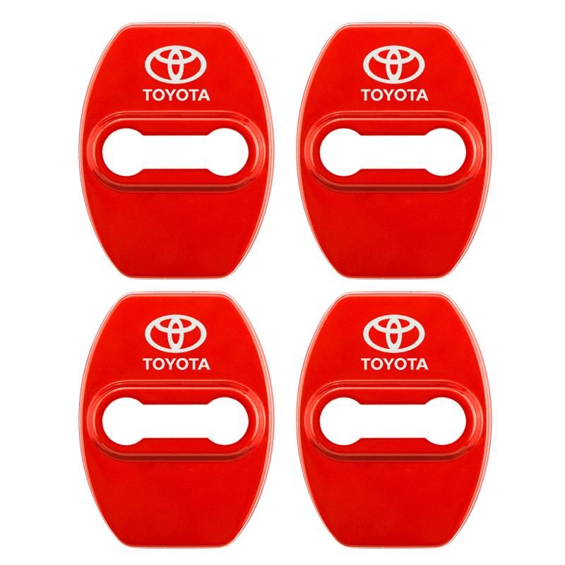 4PCS Car Door Lock Cover Case For Toyota chr Corolla Camry rav4 Yaris hilux prius avensis auris Prado verso fortuner Accessories