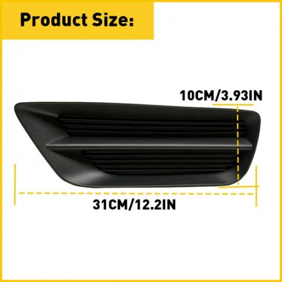 2Pc Driver & Passenger Side Fog Light Cover For 2013-2015 Honda Accord Sedan EXV